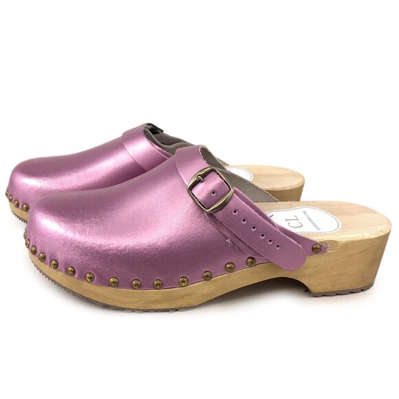 ClogsLand Patent Leather Wooden Clogs EUR 41 - Picture 2 of 14